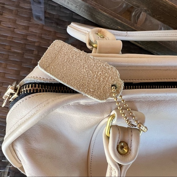 Vintage Coach Bone Ivory Soft Satchel #4055 Dr.’s Satchel - Picture 12 of 15